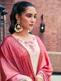 Amazing Beige Embroidered Georgette Readymade Palazzo Suit - Zeel Clothing