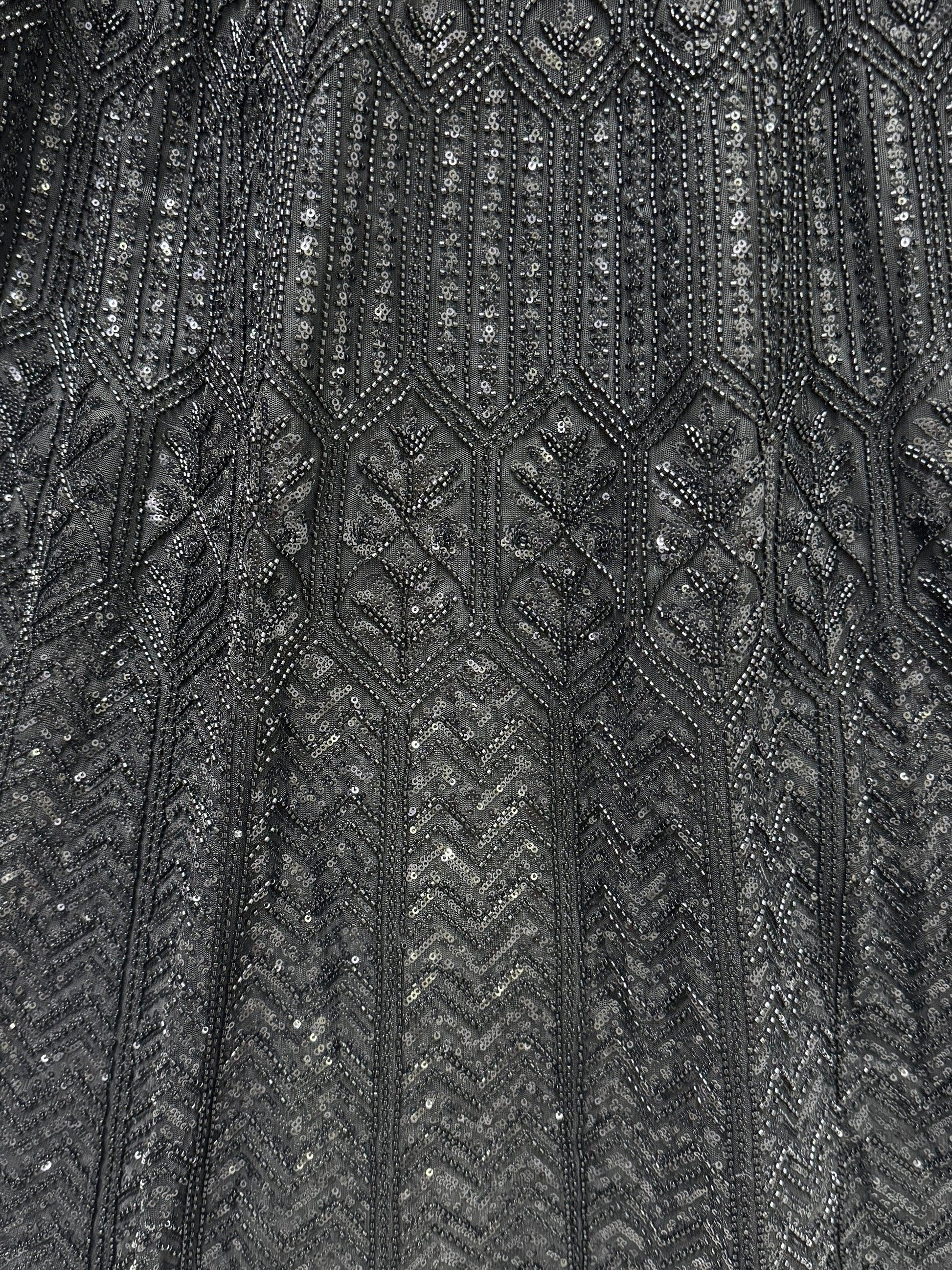 Amazing Black Sequins Net Reception Wear Lehenga Choli - Zeel Clothing
