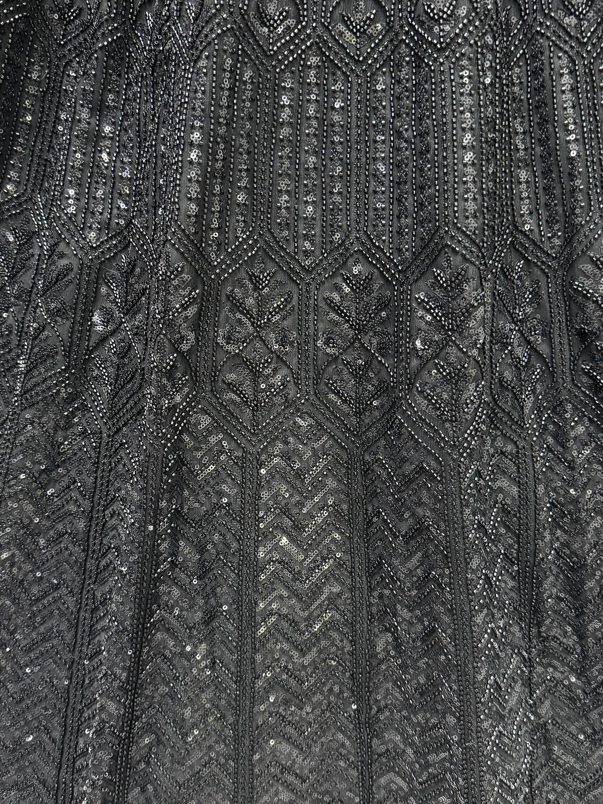Amazing Black Sequins Net Reception Wear Lehenga Choli - Zeel Clothing