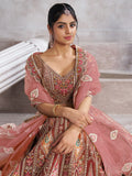 Amazing Brown Sequins Banarasi Silk Designer Lehenga Choli - Zeel Clothing