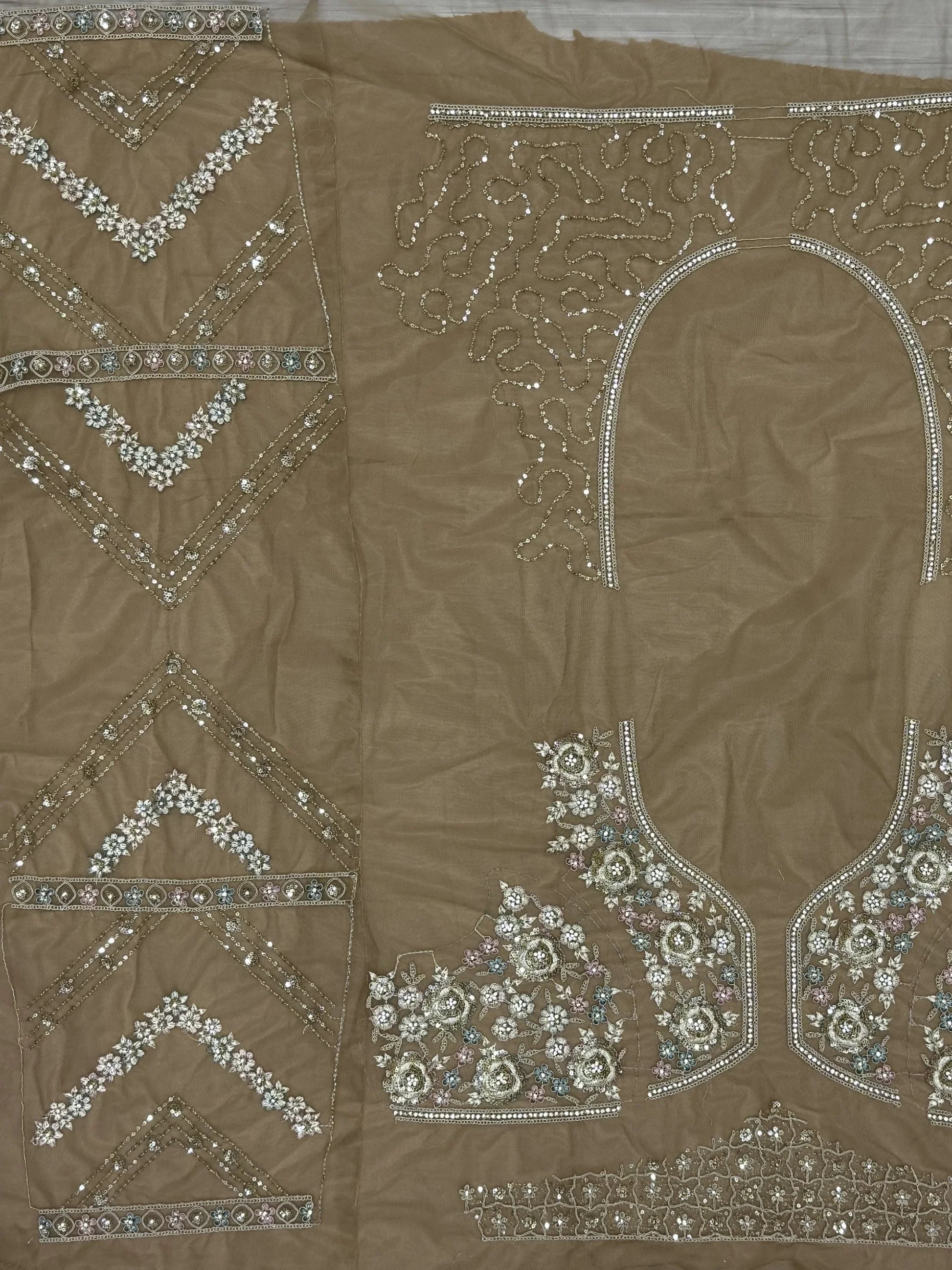 Amazing Golden Zirkon Work Net Engagement Wear Lehenga Choli - Zeel Clothing