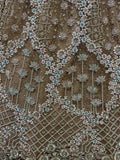 Amazing Golden Zirkon Work Net Engagement Wear Lehenga Choli - Zeel Clothing