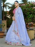 Amazing Light Blue Sequins Viscose Wedding Wear Lehenga Choli - Zeel Clothing