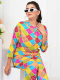 Amazing Multi-Color Digital Printed Rayon Casual Wear Co-Ord Set - Zeel Clothing