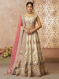 Amazing Off-White Thread Embroidered Silk Lehenga Choli With Dupatta - Zeel Clothing