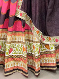 Amazing Pink Digital Printed Silk Lehenga Choli With Dupatta - Zeel Clothing