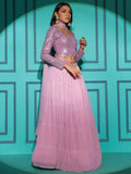 Amazing Pink Sequins Georgette Lehenga Choli With Dupatta - Zeel Clothing