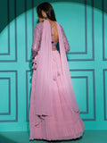 Amazing Pink Sequins Georgette Lehenga Choli With Dupatta - Zeel Clothing