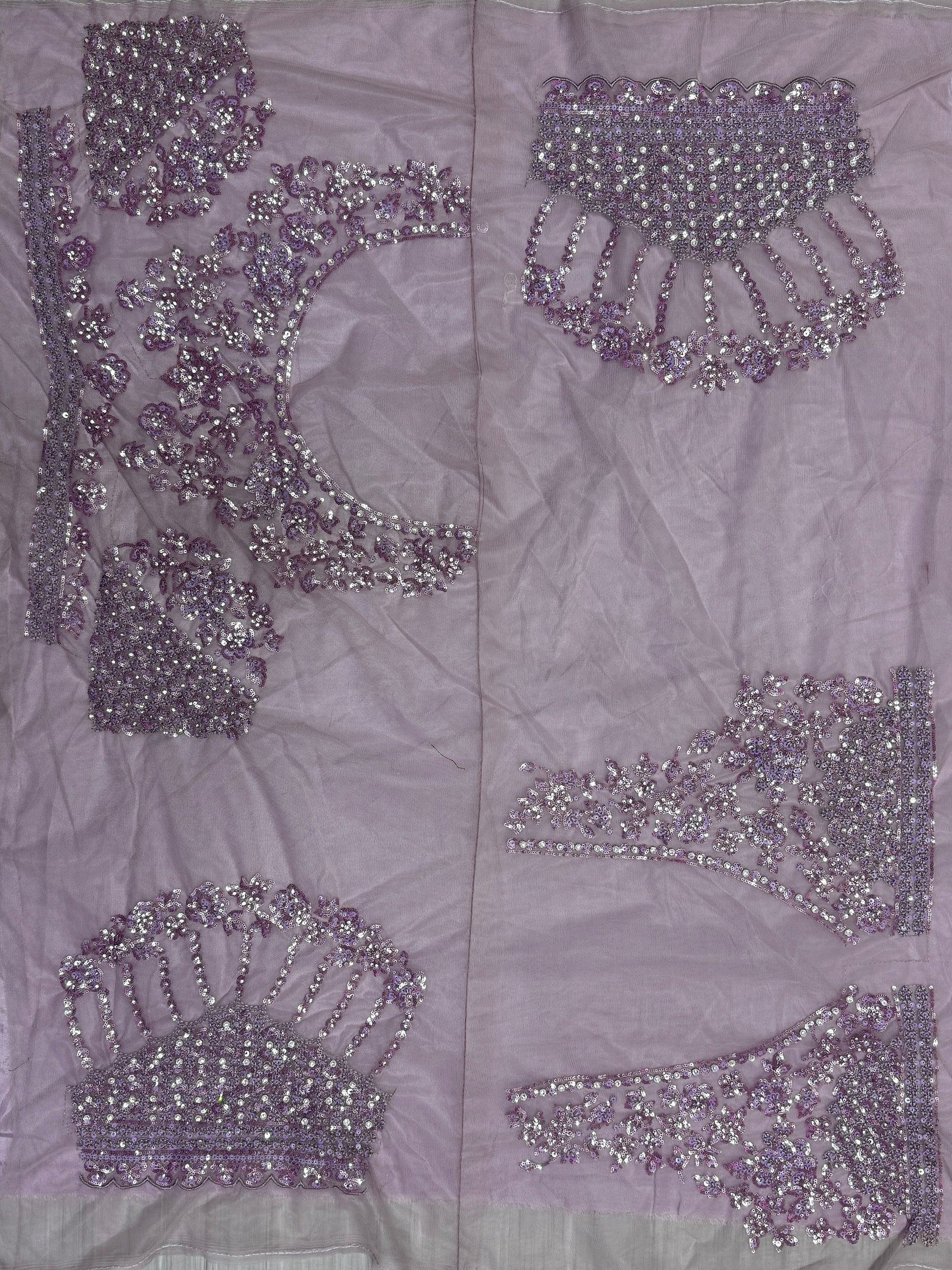 Amazing Purple Sequins Heavy Net Wedding Wear Lehenga Choli - Zeel Clothing