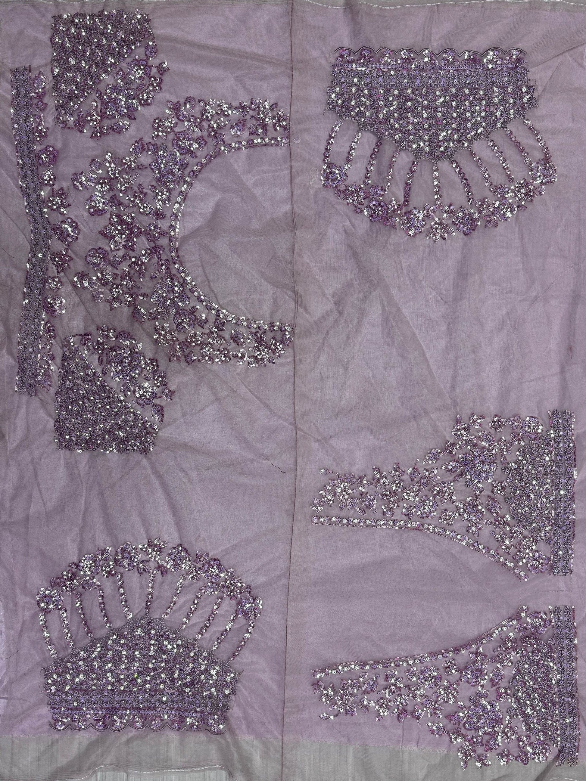 Amazing Purple Sequins Heavy Net Wedding Wear Lehenga Choli - Zeel Clothing