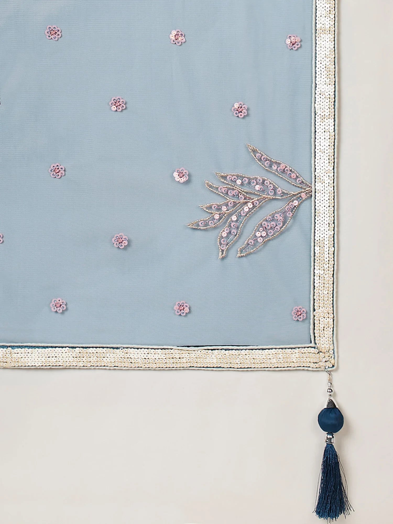 Amazing Teal Blue Sequins Net Engagement Wear Lehenga Choli With Dupatta - Zeel Clothing