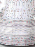 Amazing White Sequins Georgette Traditional Lehenga Choli With Dupatta - Zeel Clothing