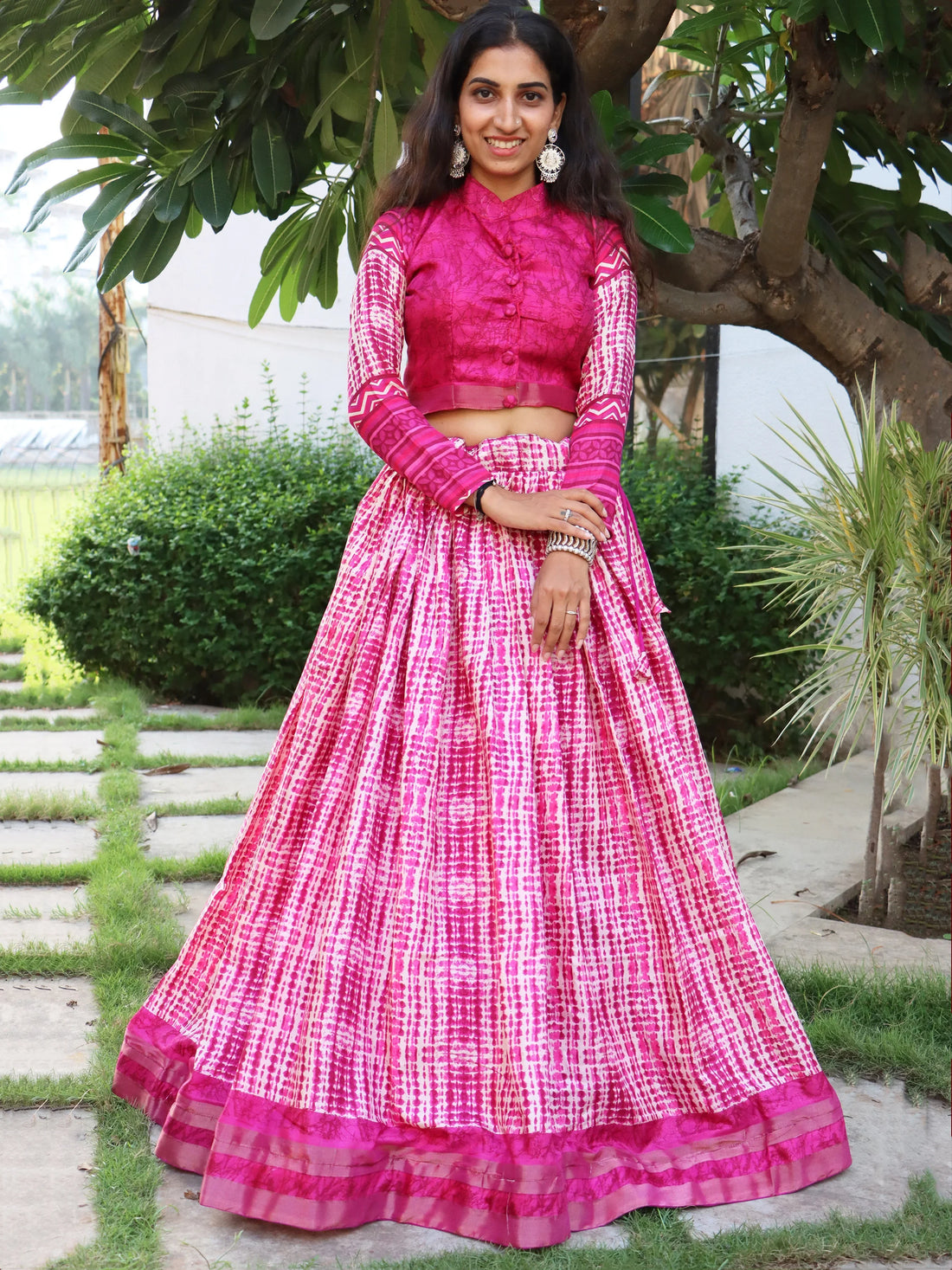 Amazing Wine Digital Printed Tussar Silk Event Wear Lehenga Choli - Zeel Clothing
