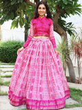 Amazing Wine Digital Printed Tussar Silk Event Wear Lehenga Choli - Zeel Clothing