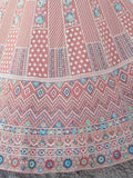 Appealing Light Mauve Sequins Georgette Lehenga Choli With Dupatta - Zeel Clothing