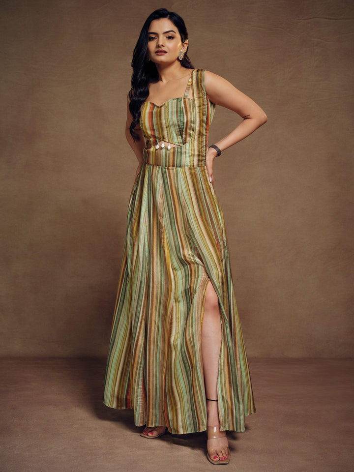 Ravishing Multi-Color Printed Chinon Party Wear Dungaree Top