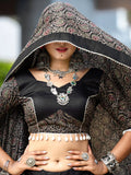 Astonishing Black Cotton Navratri Wear Lehenga Choli With Dupatta - Zeel Clothing
