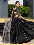 Astonishing Black Cotton Navratri Wear Lehenga Choli With Dupatta - Zeel Clothing