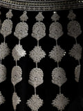 Astonishing Black Thread Work Georgette Lehenga Choli With Dupatta