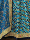 Astonishing Blue Sequins Work Art Silk Sangeet Wear Lehenga Choli - Zeel Clothing