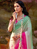 Astonishing Multi-Color Organza Event Wear Saree With Blouse - Zeel Clothing