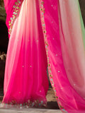 Astonishing Multi-Color Organza Event Wear Saree With Blouse - Zeel Clothing