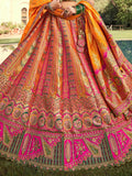 Astonishing Mustard Yellow Sequins Embroidery Banarasi Silk Engagement Wear Lehenga Choli - Zeel Clothing