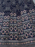 Astonishing Navy Blue Sequins Georgette Lehenga Choli With Dupatta - Zeel Clothing