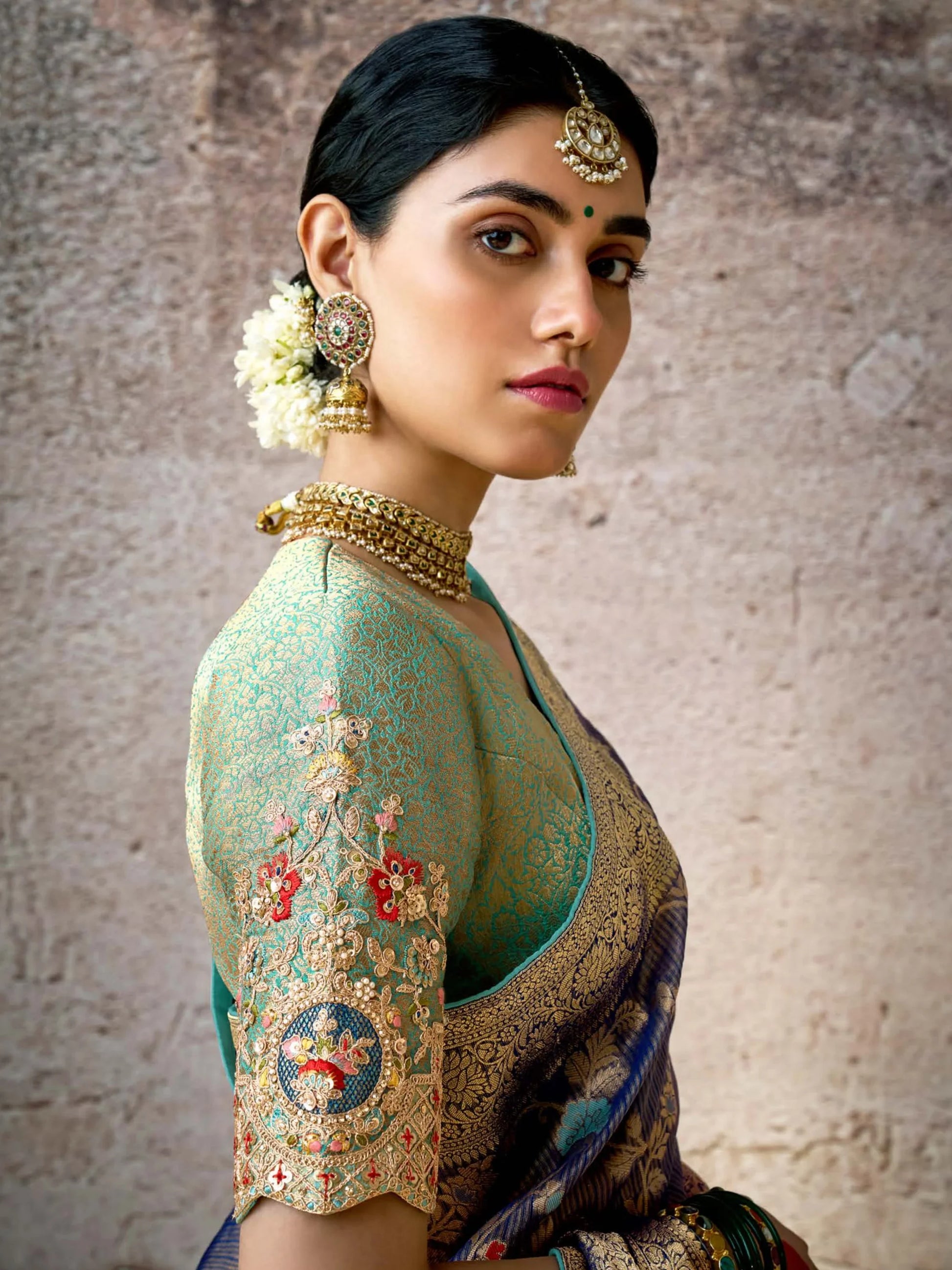Astonishing Navy Blue Zari Weaving Silk Festival Wear Saree With Blouse - Zeel Clothing