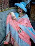 Astonishing Peach Zari Weaving Silk Festival Wear Saree With Blouse - Zeel Clothing