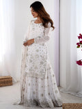Astonishing White Sequins Georgette Festival Wear Sharara Suit - Zeel Clothing