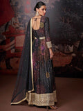 Attractive Black Digital Print Georgette Designer Pant Suit - Zeel Clothing