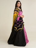 Attractive Black Thread Work Rayon Navratri Wear Lehenga Choli - Zeel Clothing
