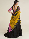 Attractive Black Thread Work Rayon Navratri Wear Lehenga Choli - Zeel Clothing