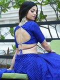 Attractive Blue Laheriya Print Georgette Lehenga Choli - Zeel Clothing