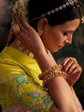 Attractive Dusty Pink Zari Woven Silk Reception Wear Saree With Blouse - Zeel Clothing
