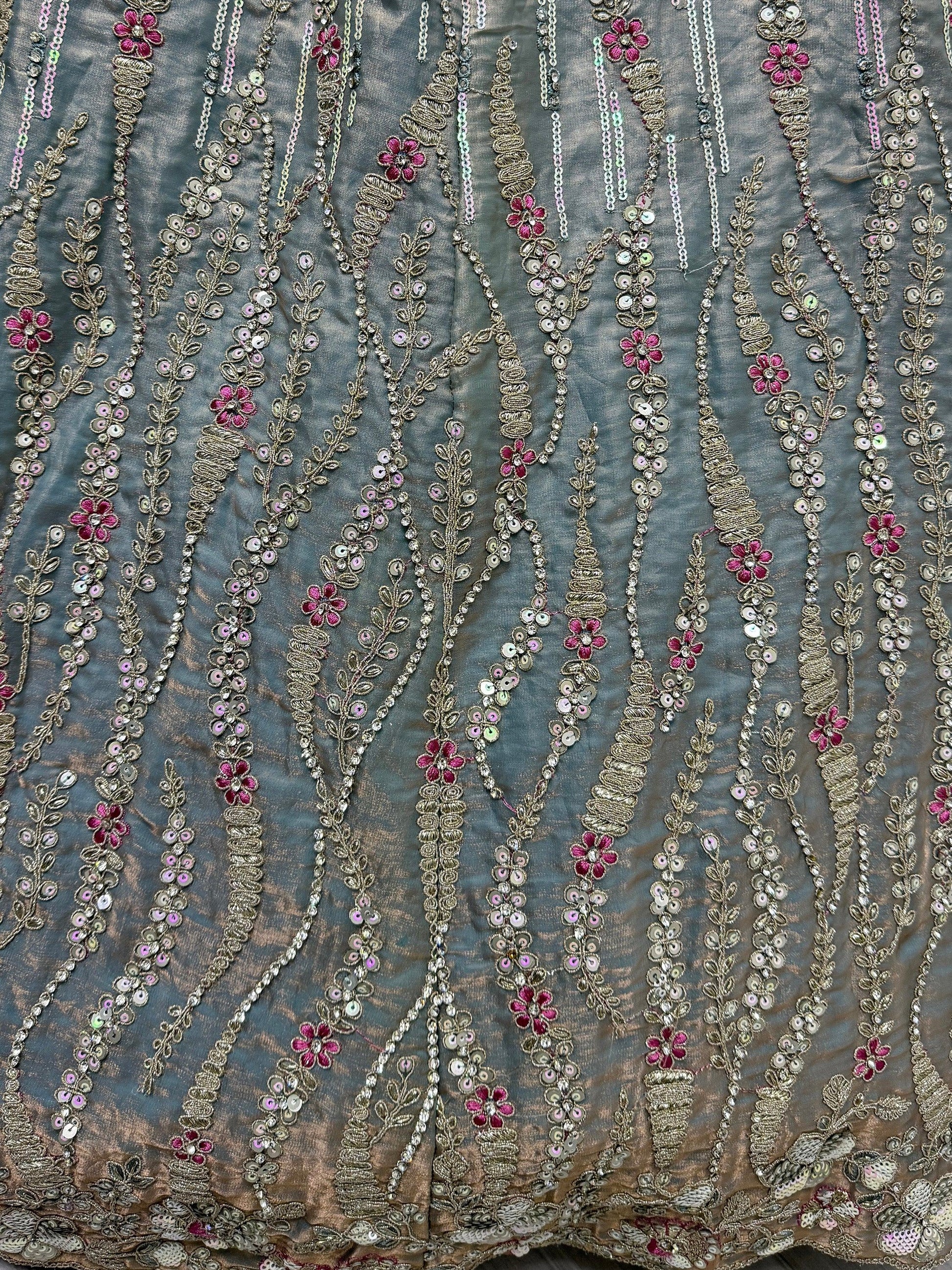 Attractive Light Blue Silk Bridesmaid Lehenga Choli With Dupatta - Zeel Clothing