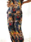 Attractive Multi-Color Digital Printed Rayon Stylish Co-Ord Set