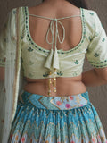 Attractive Multi Color Floral Printed Chinon Festival Wear Lehenga Choli - Zeel Clothing
