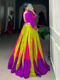 Attractive Multi-Color Mirror Work Rayon Navratri Lehenga Choli - Zeel Clothing