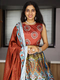 Attractive Multi-Color Printed Art Silk Lehenga Choli With Dupatta - Zeel Clothing