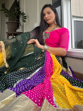 Attractive Multi-Color Printed Georgette Navratri Wear Lehenga Choli - Zeel Clothing
