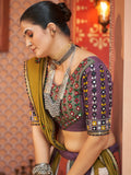 Attractive Multi-Color Rayon Navratri Lehenga Choli With Dupatta - Zeel Clothing