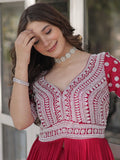 Attractive Pink Beads Work Designer Readymade Lehenga With Kurti - Zeel Clothing
