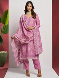 Attractive Pink Floral Embroidered Organza Eid Special Pant Suit - Zeel Clothing