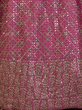 Attractive Pink Sequins Georgette Engagement Wear Lehenga Choli - Zeel Clothing
