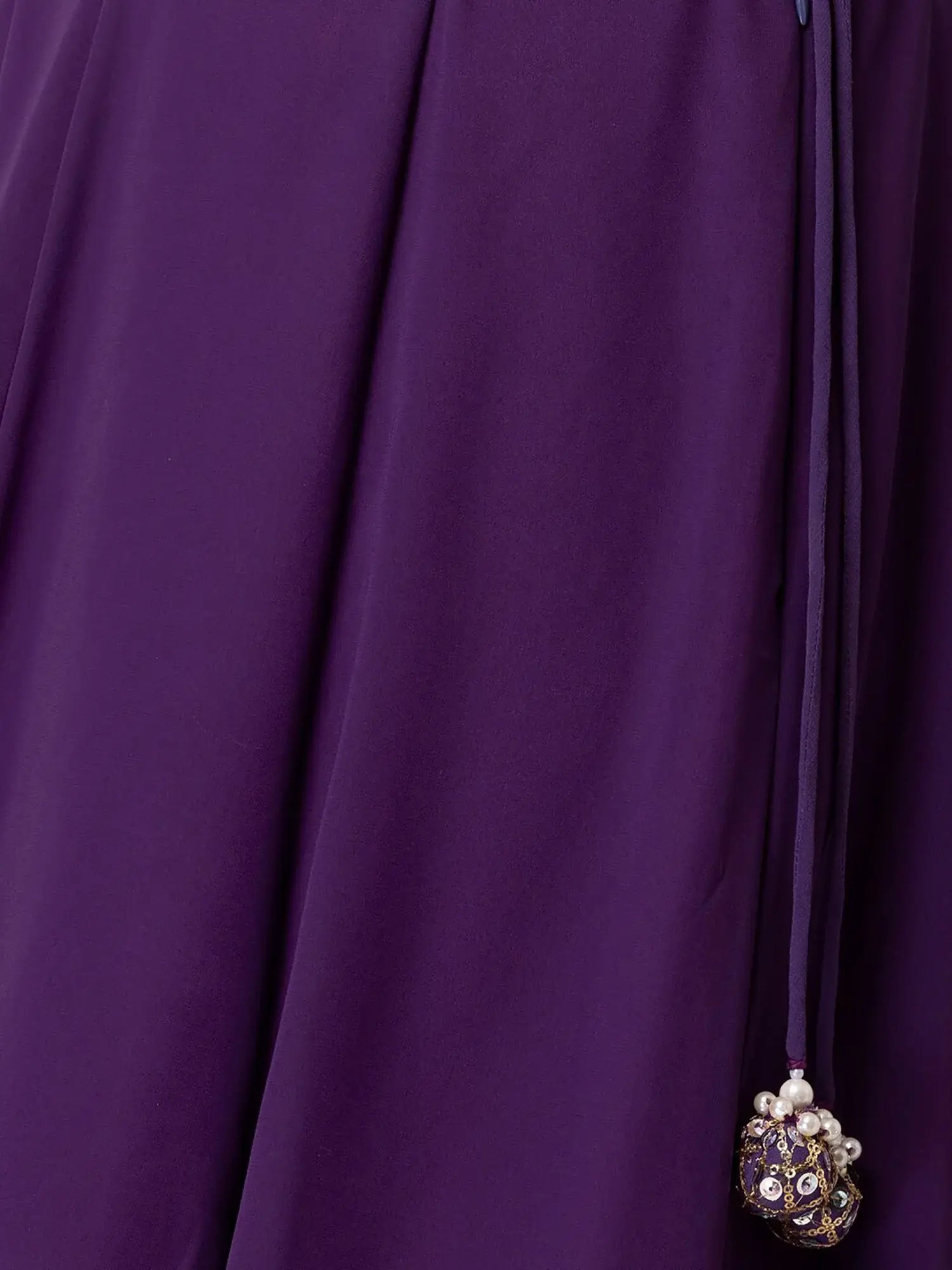 Attractive Purple Georgette Events Party Wear Lehenga Choli With Dupatta - Zeel Clothing