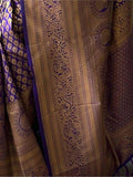 Attractive Purple Woven Kanjivaram Silk Festival Wear Saree - Zeel Clothing