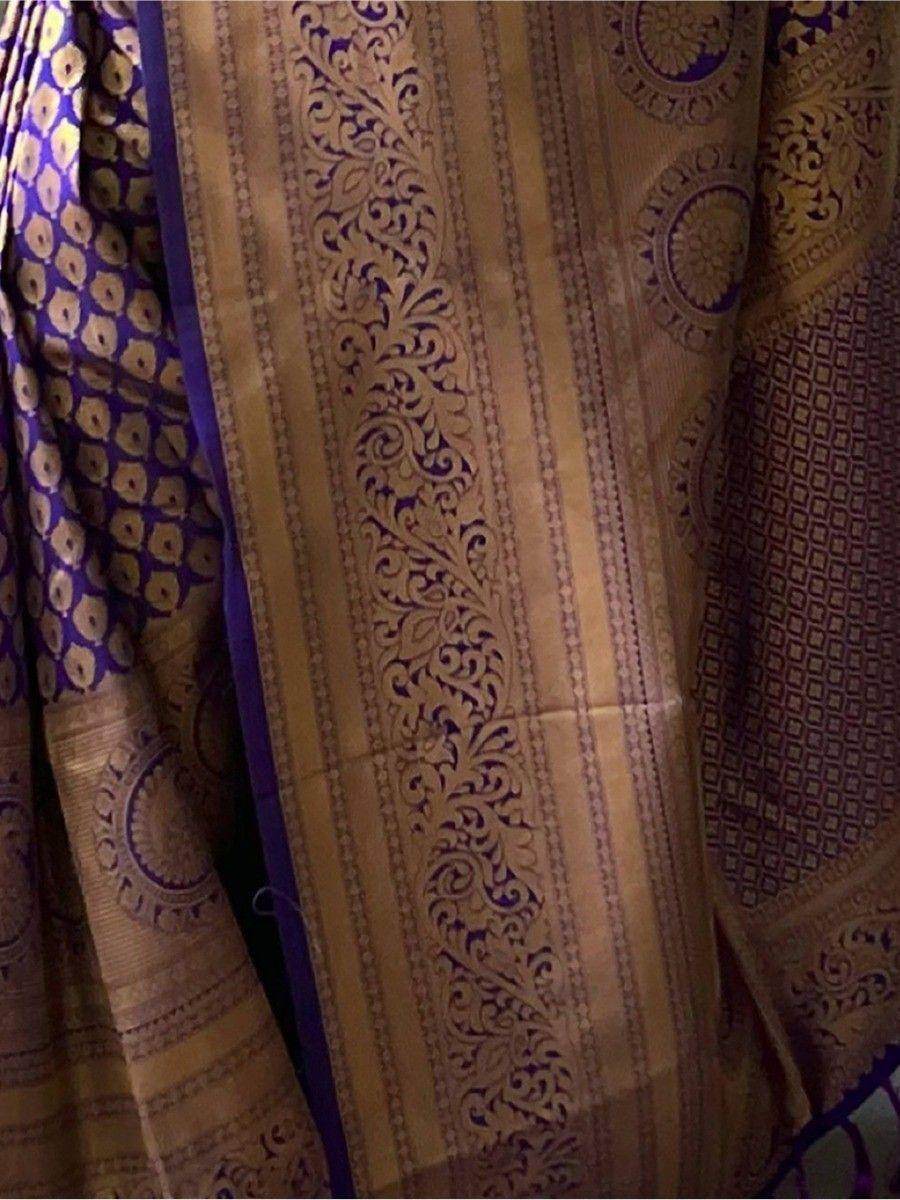 Attractive Purple Woven Kanjivaram Silk Festival Wear Saree - Zeel Clothing