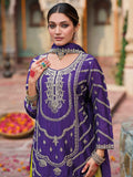 Attractive Purple Zari Work Chinon Eid Wear Palazzo Suit - Zeel Clothing